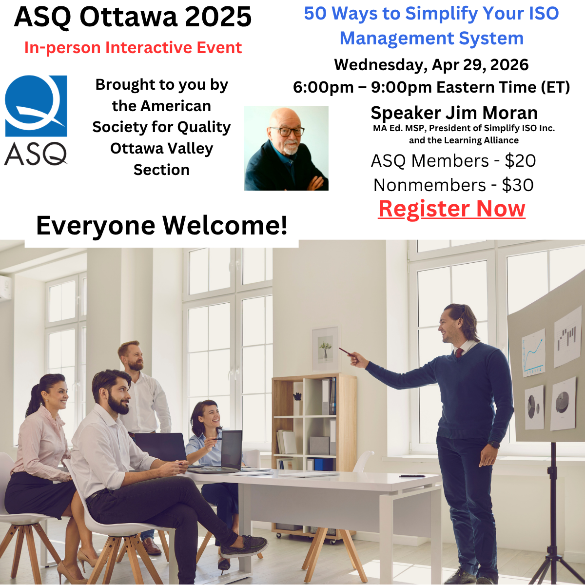 ASQ Ottawa Apr 29 2026 In Person Spring Event 1200px x 1200px